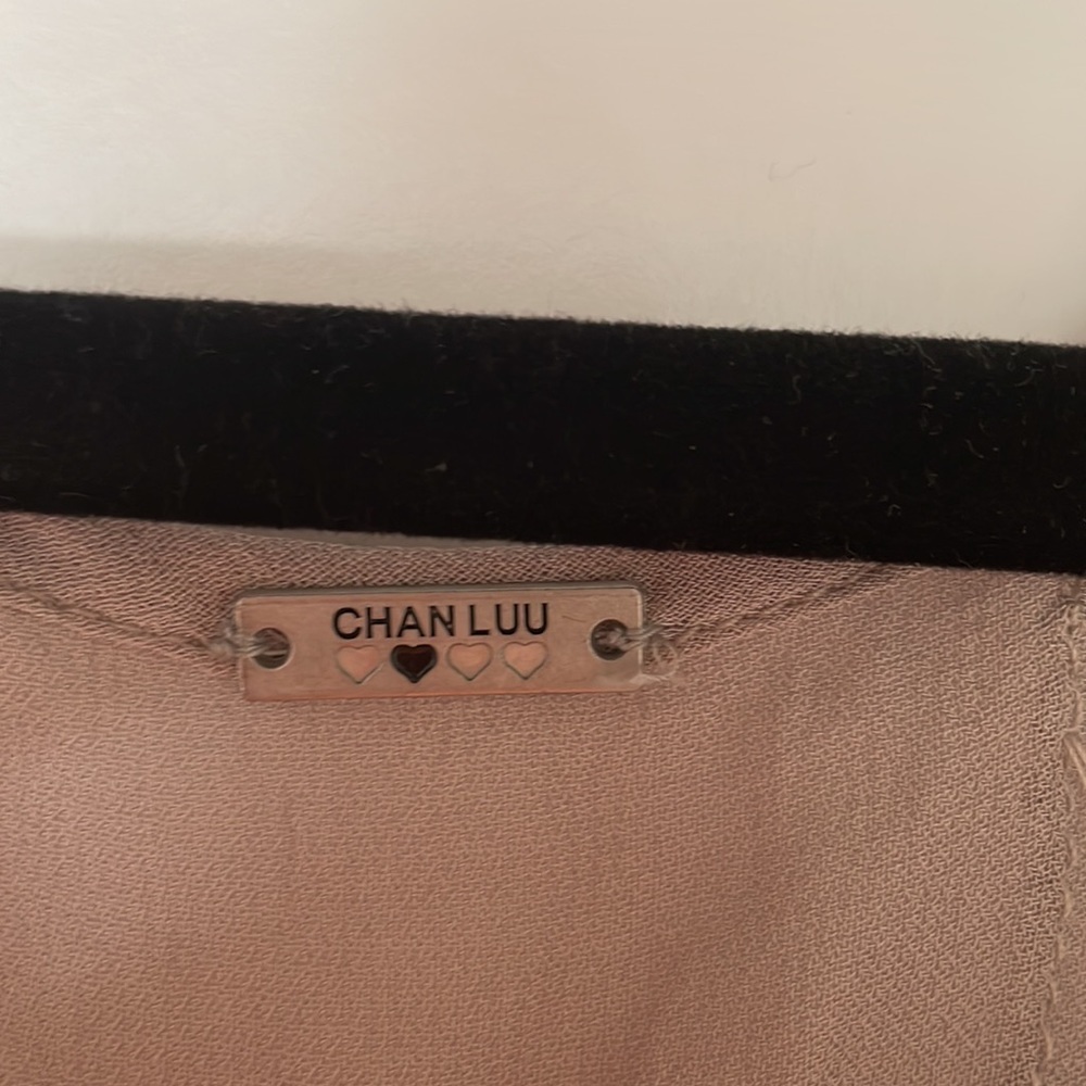 Chan Luu Taupe Beaded Dress, Small - Picture 3 of 5